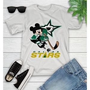 Nhl Dallas Stars Mickey Mouse Disney Hockey Unisex Tshirt Gift For Fan